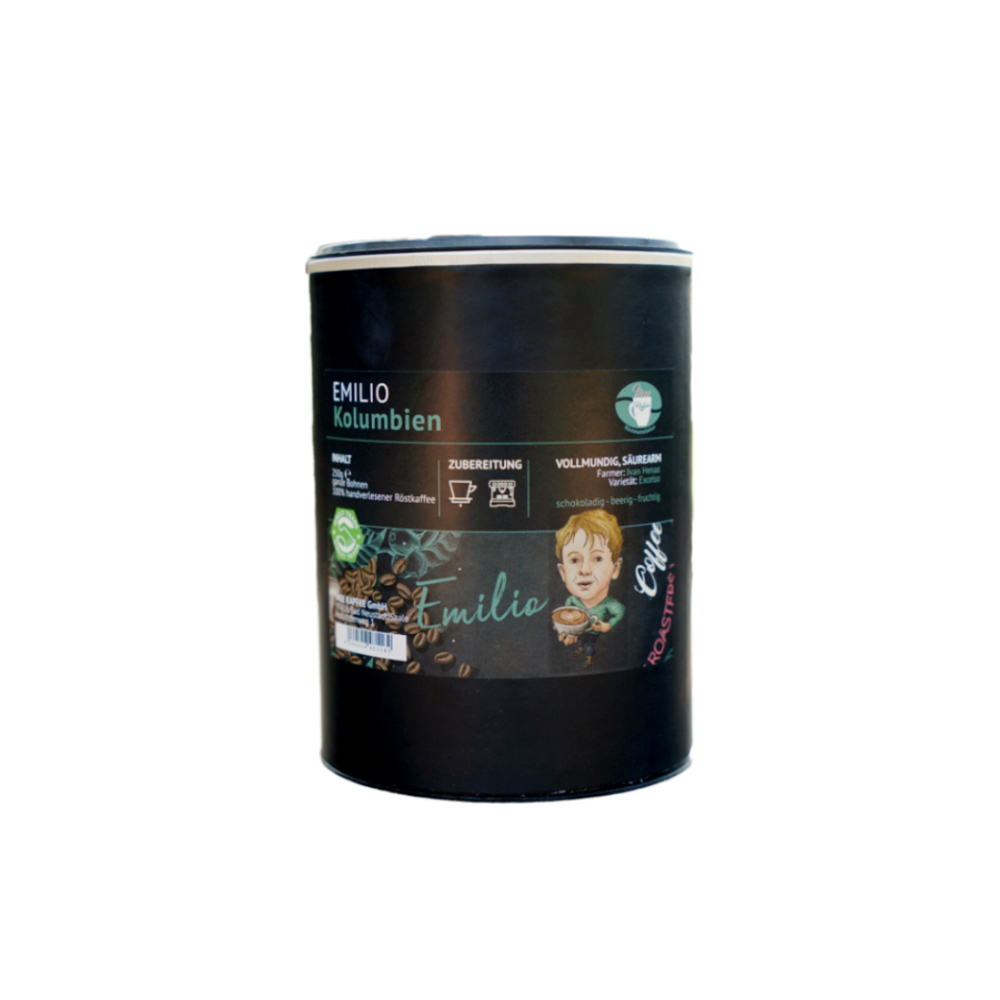 Mee Kaffee Emilio 250g Dose - Premium Kaffeebohnen aus Kolumbien