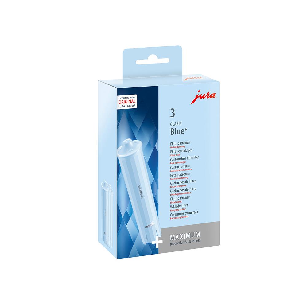 JURA CLARIS Blue+ 3er Pack Wasserfilter Filterpatronen für Kaffeevollautomaten