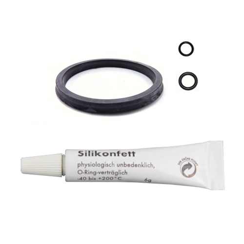 Miele Dichtungssatz Brüheinheit mit Lippendichtung, O-Ringen und Silikonfett