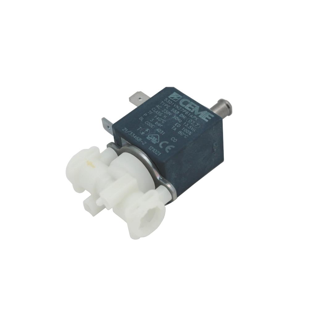 DeLonghi Solenoidventil 3-Wege ECAM 23.450 Magnetventil aus Kunststoff für Kaffeevollautomaten