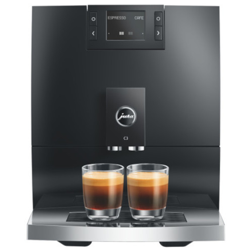 Jura C3 Piano Black Kaffeevollautomat in eleganter schwarzer Ausführung mit Display