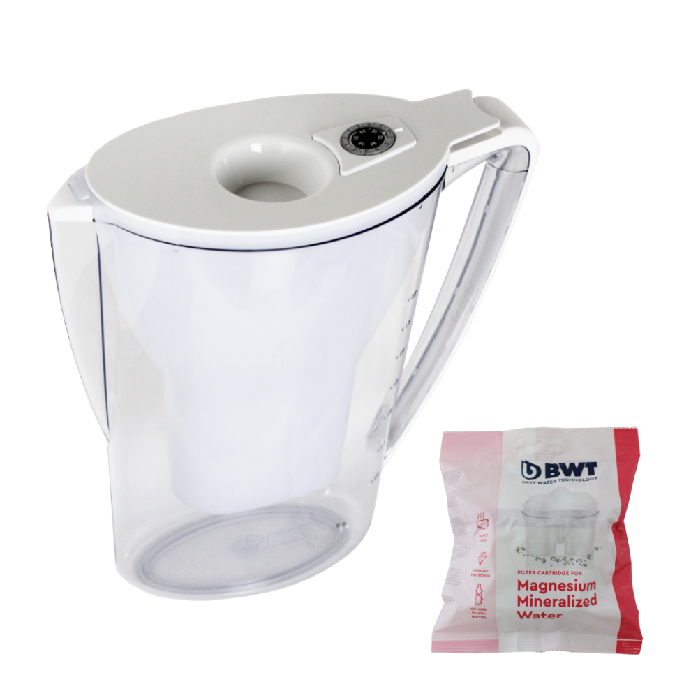 BWT AQUAlizer Home 2,7l Wasserfilterkrug in weiß mit Magnesium-Mineralisierung