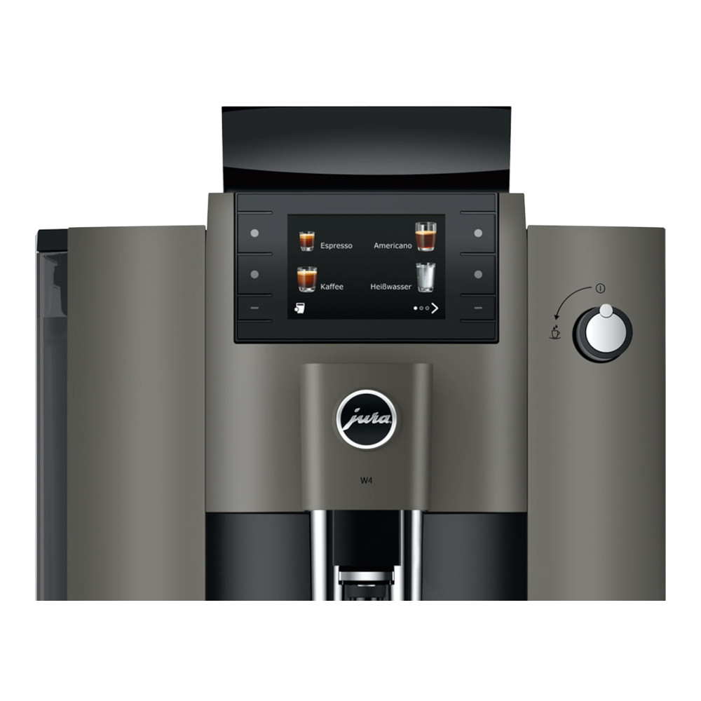 Jura W4 Kaffeevollautomat in Dark Inox für professionelle Anwendung im Business