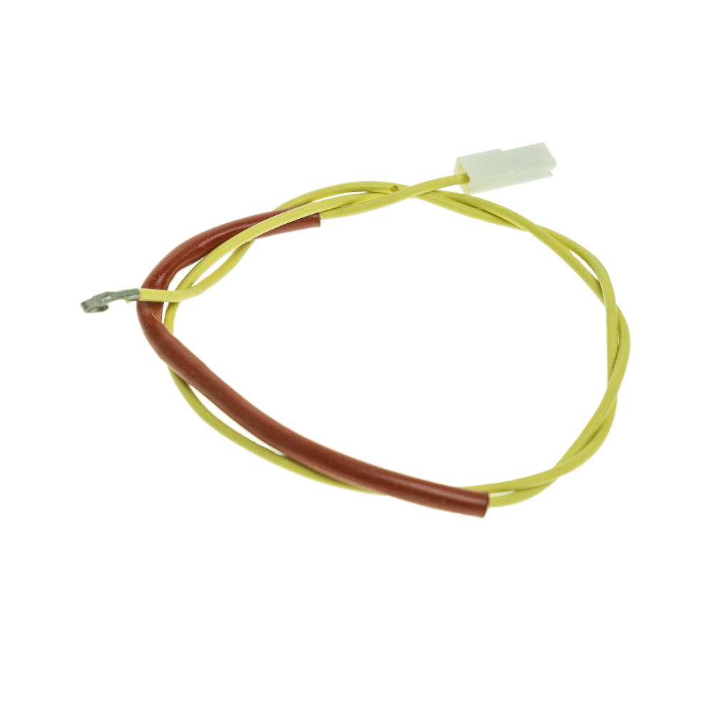 Saeco Kabel mit Schmelzsicherung 121 Grad in gelber Farbe mit Steckanschlüssen