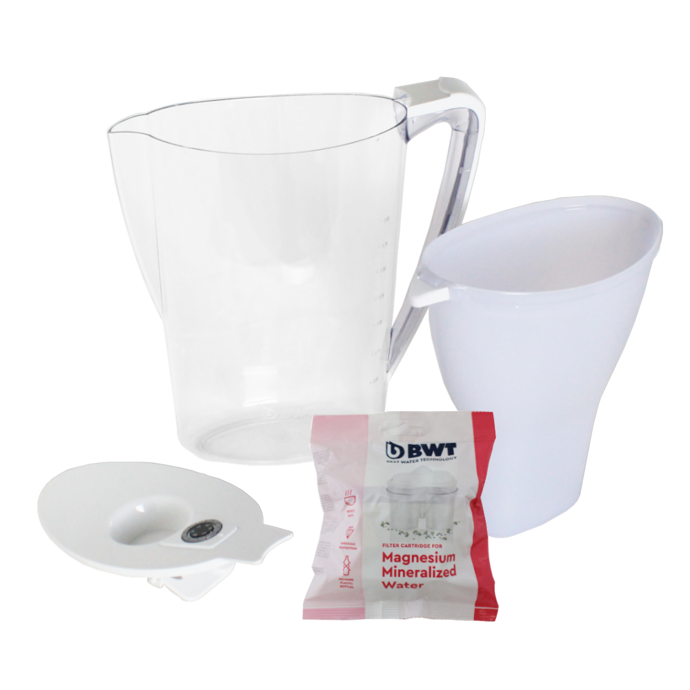 BWT AQUAlizer Home 2,7l Wasserfilterkrug in weiß mit Magnesium-Mineralisierung