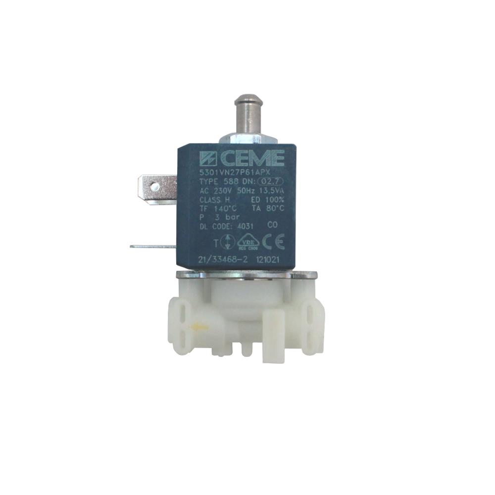 DeLonghi Solenoidventil 3-Wege ECAM 23.450 Magnetventil aus Kunststoff für Kaffeevollautomaten
