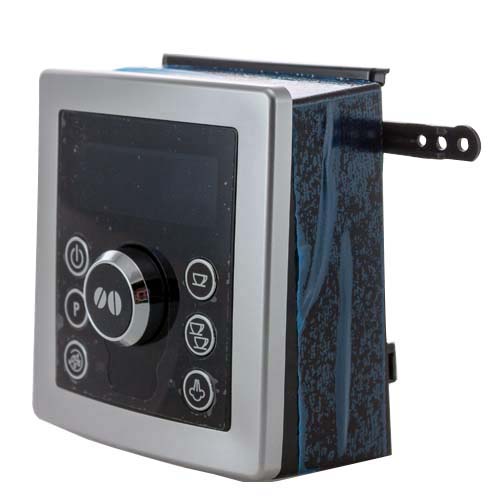 DeLonghi Bedienblende ohne Platine ECAM in Silber mit Bedienknöpfen
