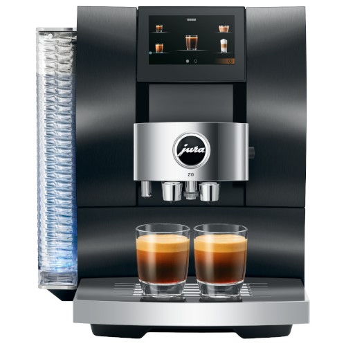 JURA Z10 Aluminium Black Kaffeevollautomat mit Touchscreen Display und eloxierter Front