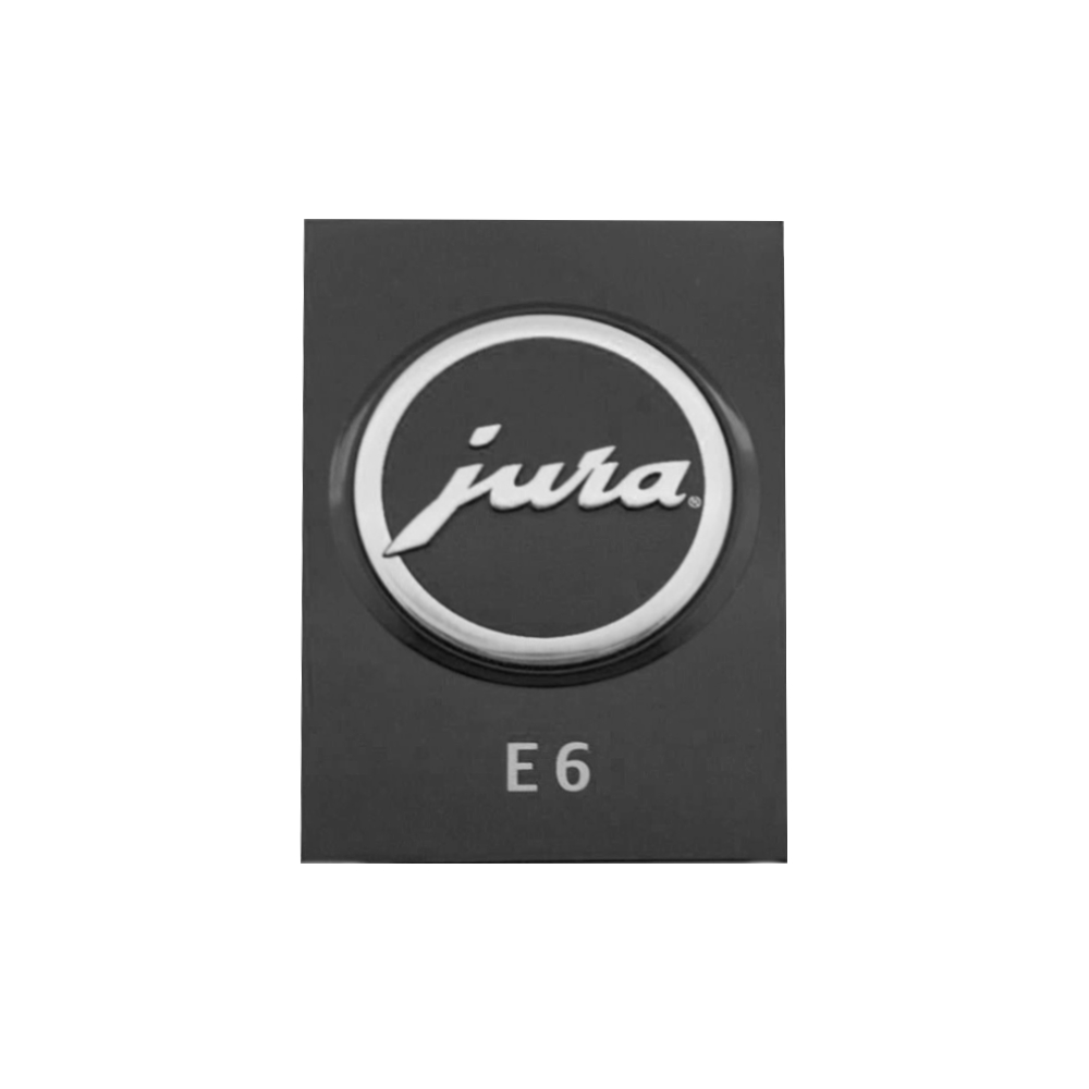 JURA Blende E6 in Platin mit Emblem für E6 Kaffeevollautomaten
